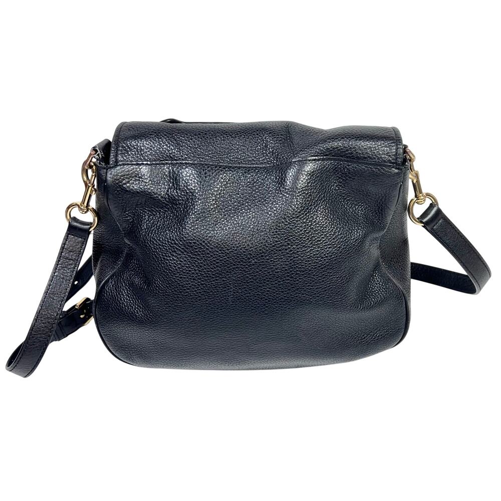 Marc Jacobs Empire City Mini Messenger Crossbody Black Leather Gold Hardware - Picture 2 of 15